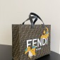 Replica Fendi Letter logo Pokemon Tote bag