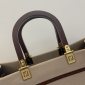 Replica Fendi Beige Canvas Medium Sunshine Tote