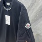 Replica Moncler Brand letter-printed logo short-sleeved T-shirt