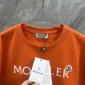 Replica Moncler Logo-flocked Cotton-jersey T-shirt In Orange | ModeSens GB