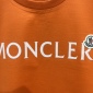 Replica Moncler Logo-flocked Cotton-jersey T-shirt In Orange | ModeSens GB