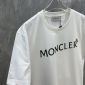 Replica Moncler Letter flocked logo short-sleeved T-shirt