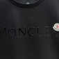 Replica Moncler Letter flocked logo short-sleeved T-shirt