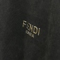 Replica Fendi logo wrinkled old short sleeve T-shirt