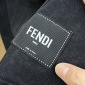 Replica Fendi logo wrinkled old short sleeve T-shirt