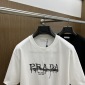 Replica Prada logo offset short sleeve T-shirt