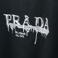 Replica Prada logo offset short sleeve T-shirt