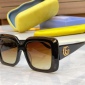 Replica GUCCI double G Clear square frame sunglasses