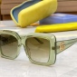 Replica GUCCI double G Clear square frame sunglasses