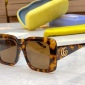 Replica GUCCI double G Clear square frame sunglasses