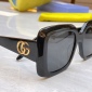 Replica GUCCI double G Clear square frame sunglasses