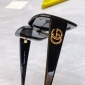 Replica GUCCI double G Clear square frame sunglasses