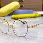 Replica Gucci Gold Metal Geometric Eyeglasses