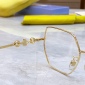 Replica Gucci Gold Metal Geometric Eyeglasses