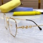 Replica Gucci Gold Metal Geometric Eyeglasses