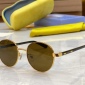 Replica GUCCI logo Metal sunglasses with round frames