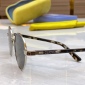 Replica GUCCI logo Metal sunglasses with round frames