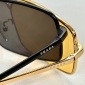 Replica Prada Rectangular metal sunglasses