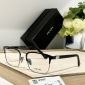 Replica Prada Black rectangular metal glasses