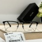 Replica Prada Black rectangular metal glasses