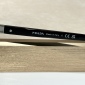 Replica Prada Black rectangular metal glasses