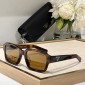 Replica Prada Rectangular tawny sunglasses