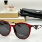 Replica Prada Round frame transparent sunglasses