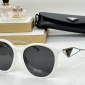 Replica Prada Round frame transparent sunglasses