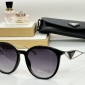 Replica Prada Round frame transparent sunglasses