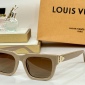 Replica Louis Vuitton Clear square sunglasses