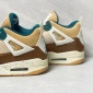 Replica Air Jordan 4 Retro Boys' Grade School Basketball Shoes - Cacao Wow