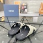 Replica DIOR CD Diamond logo Cross strap slippers