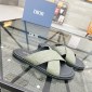 Replica DIOR CD Diamond logo Cross strap slippers