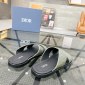 Replica DIOR CD Diamond logo Cross strap slippers