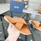 Replica DIOR CD Diamond logo Cross strap slippers