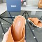 Replica DIOR CD Diamond logo Cross strap slippers