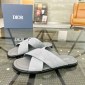 Replica DIOR CD Diamond logo Cross strap slippers