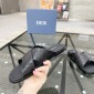 Replica DIOR CD Diamond logo Cross strap slippers