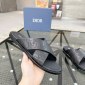 Replica DIOR CD Diamond logo Cross strap slippers