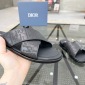 Replica DIOR CD Diamond logo Cross strap slippers