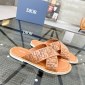 Replica DIOR CD Diamond logo Cross strap slippers