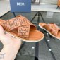 Replica DIOR CD Diamond logo Cross strap slippers