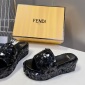 Replica Fendi sequin platform sandals