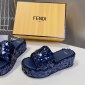 Replica Fendi sequin platform sandals