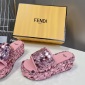 Replica Fendi sequin platform sandals