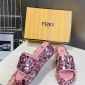 Replica Fendi sequin platform sandals