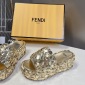 Replica Fendi sequin platform sandals