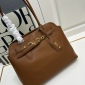 Replica Miu Miu Aventure Leather Bag in Brown