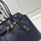 Replica Miu Miu Aventure Leather Bag in Black