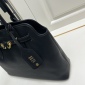 Replica Miu Miu Aventure Leather Bag in Black